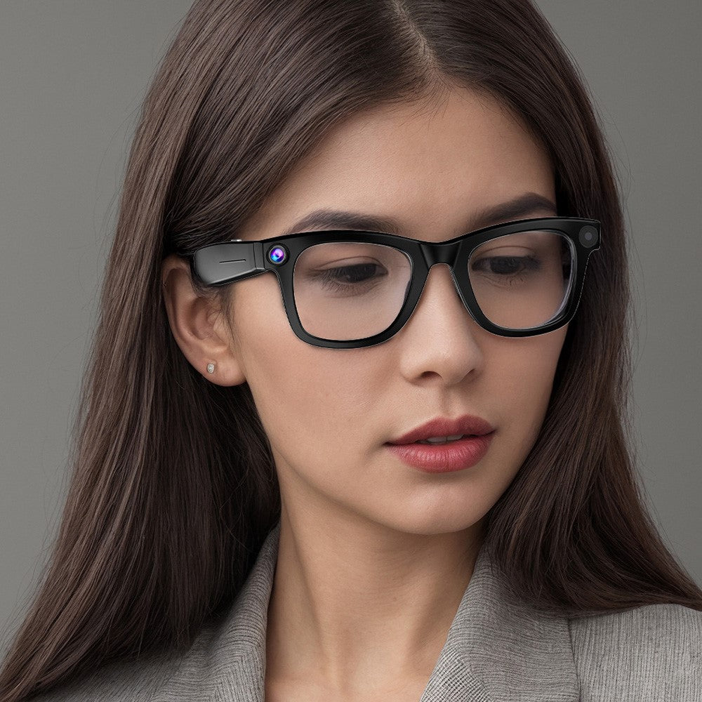 Lunettes intelligentes G300 à commande tactile avec traduction par IA, caméra 8 MP, stabilisation d'image et enregistreur vidéo