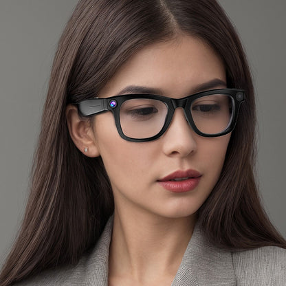 Lunettes intelligentes G300 à commande tactile avec traduction par IA, caméra 8 MP, stabilisation d'image et enregistreur vidéo