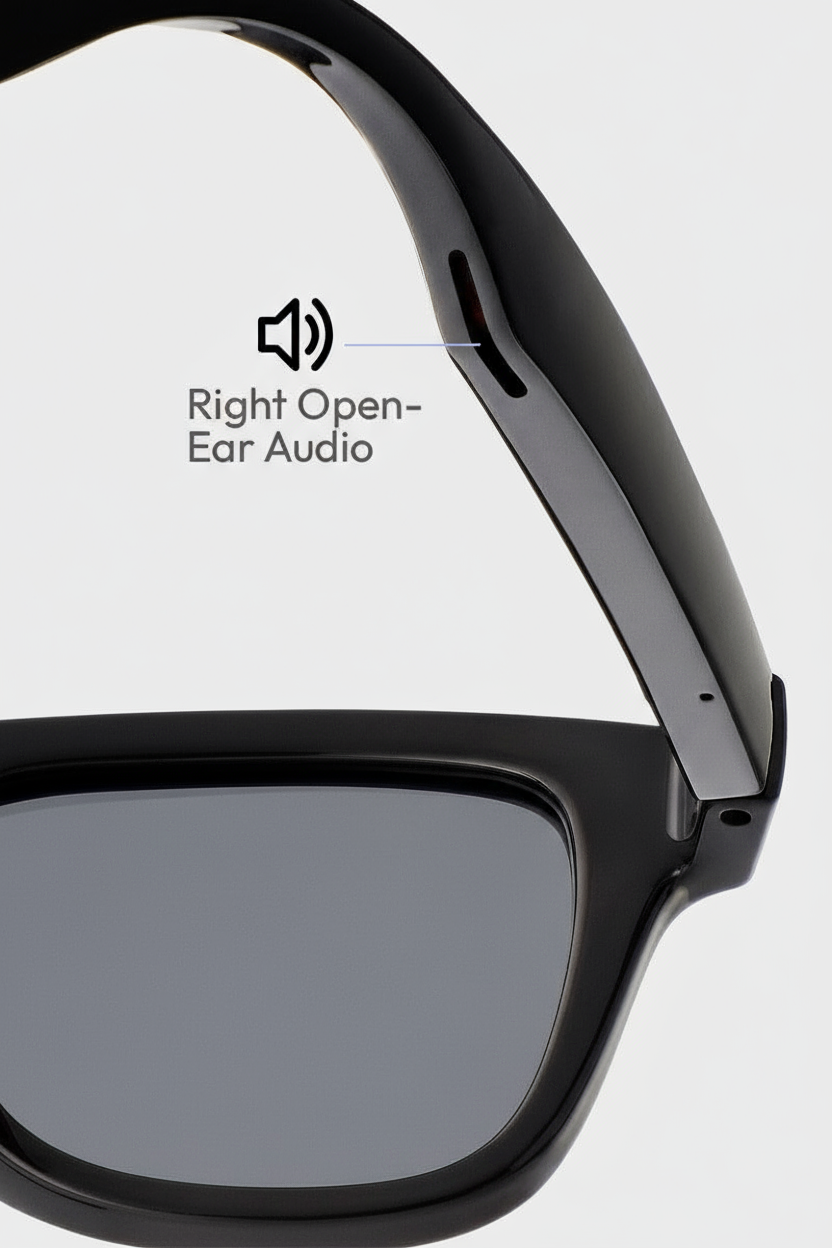 Lunettes intelligentes G300 à commande tactile avec traduction par IA, caméra 8 MP, stabilisation d'image et enregistreur vidéo